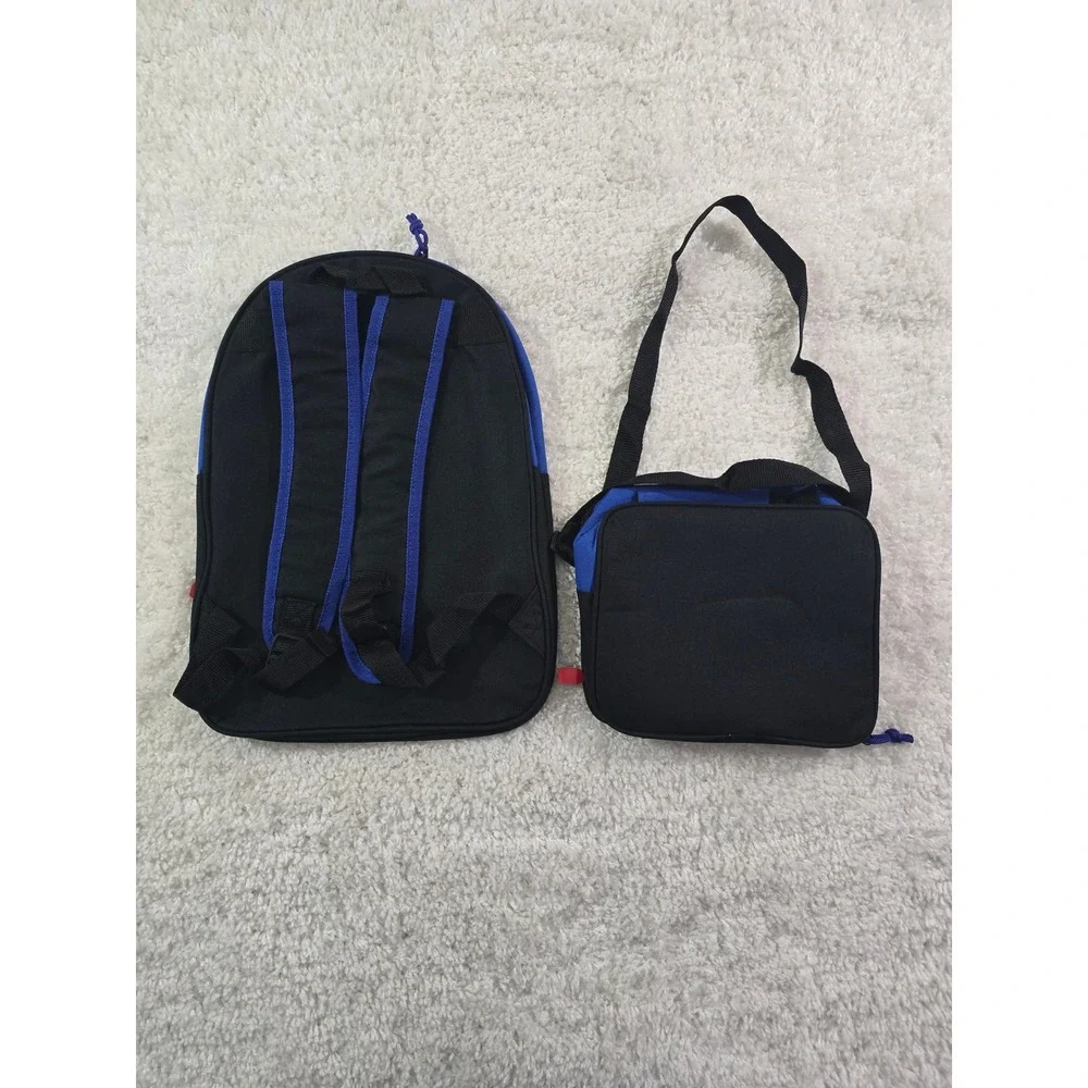 Marvel Avengers Backpack and Lunch Bag Set Blue Captain America Iron Man Hulk
